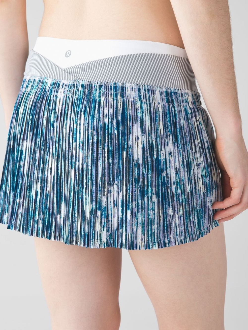 Lululemon Time To Shine Skirt Skort Pickleball Tennis Golf White Blue Size 8